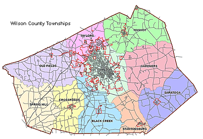 Wilson County Township Map